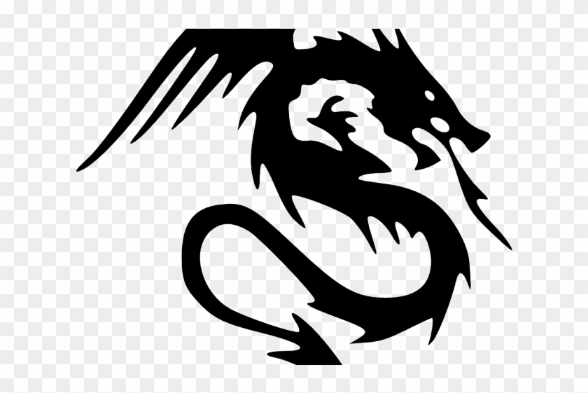 Cool Drawing Designs - Easy Dragon Tattoo Clipart #2522802