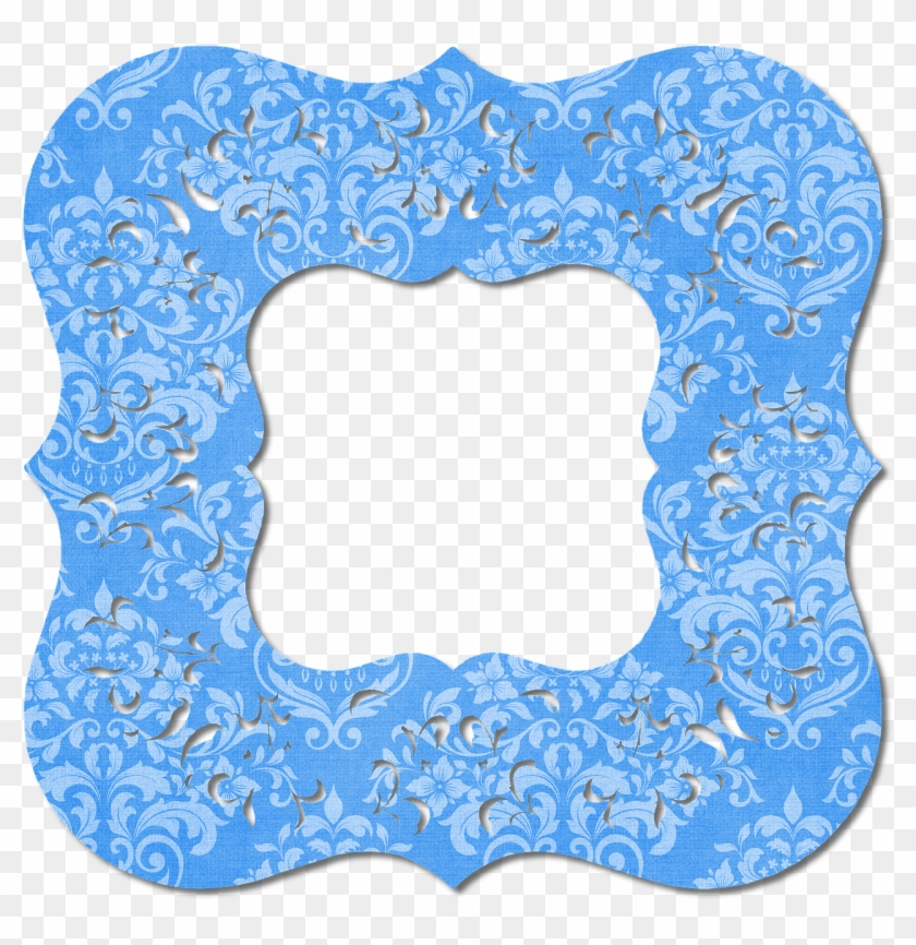Frame Blue Decorative Border Png Image - Bingkai Biru Clipart