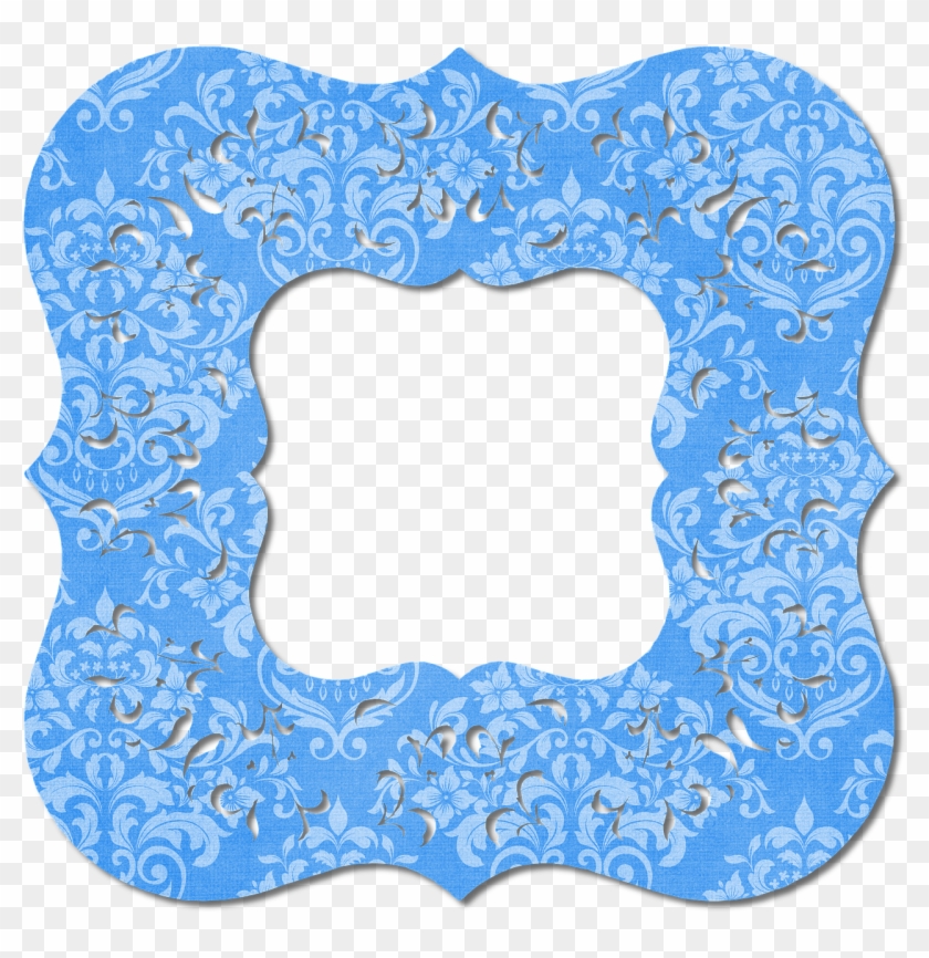 Frame Blue Decorative Border Png Image - Bingkai Biru Clipart #2523072