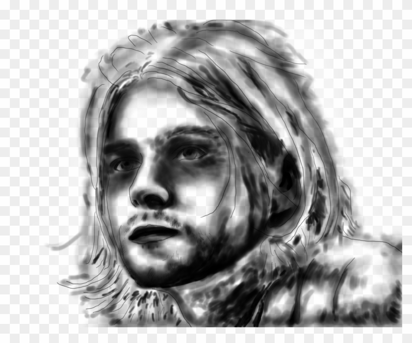 Kurt Cobain - Sketch Clipart #2523124