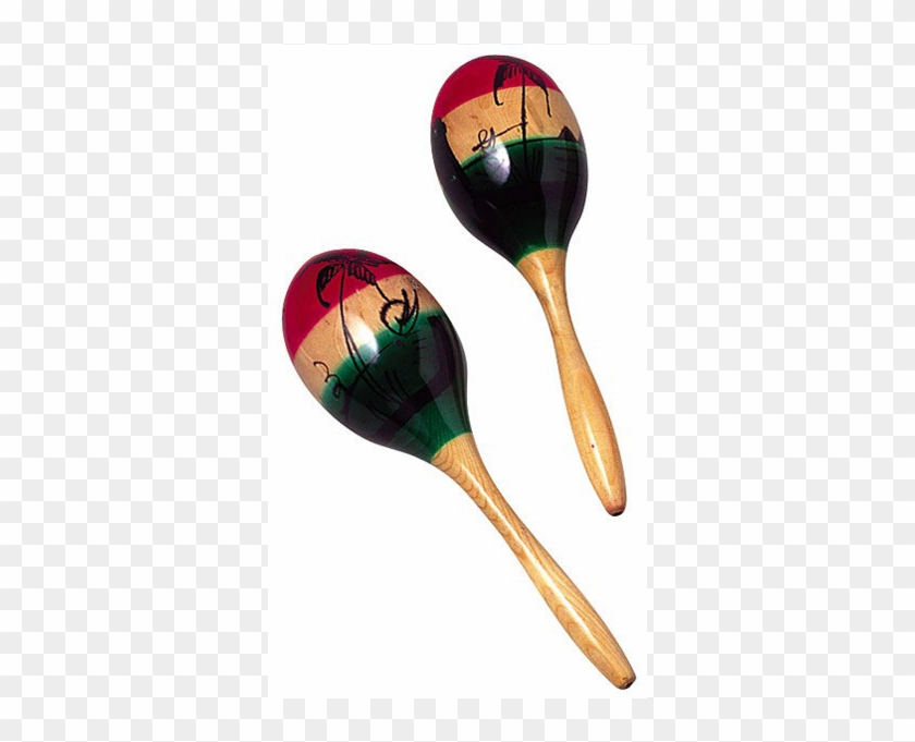Maracas-colored - Jamaican Folk Musical Instruments Clipart