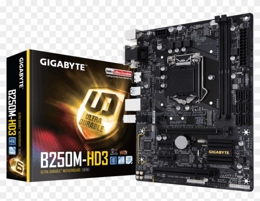 Gigabyte Ga H270m Ds3h , Png Download - Gigabyte A320m S2h V2 Clipart #2523745