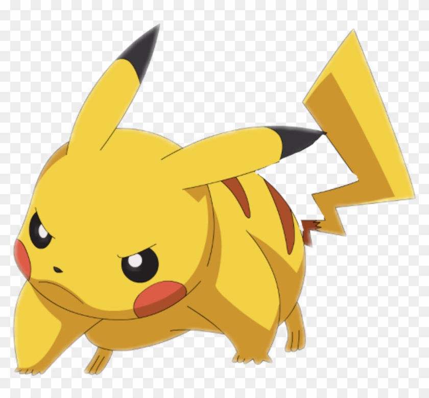 #pikachu #pokemon #cute #angry #mad #freetoedit - Transparent Background Pikachu Angry Clipart