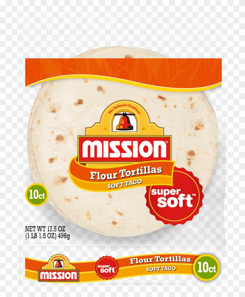 Soft Taco Flour Tortillas - Mission Tortilla Clipart #2524320