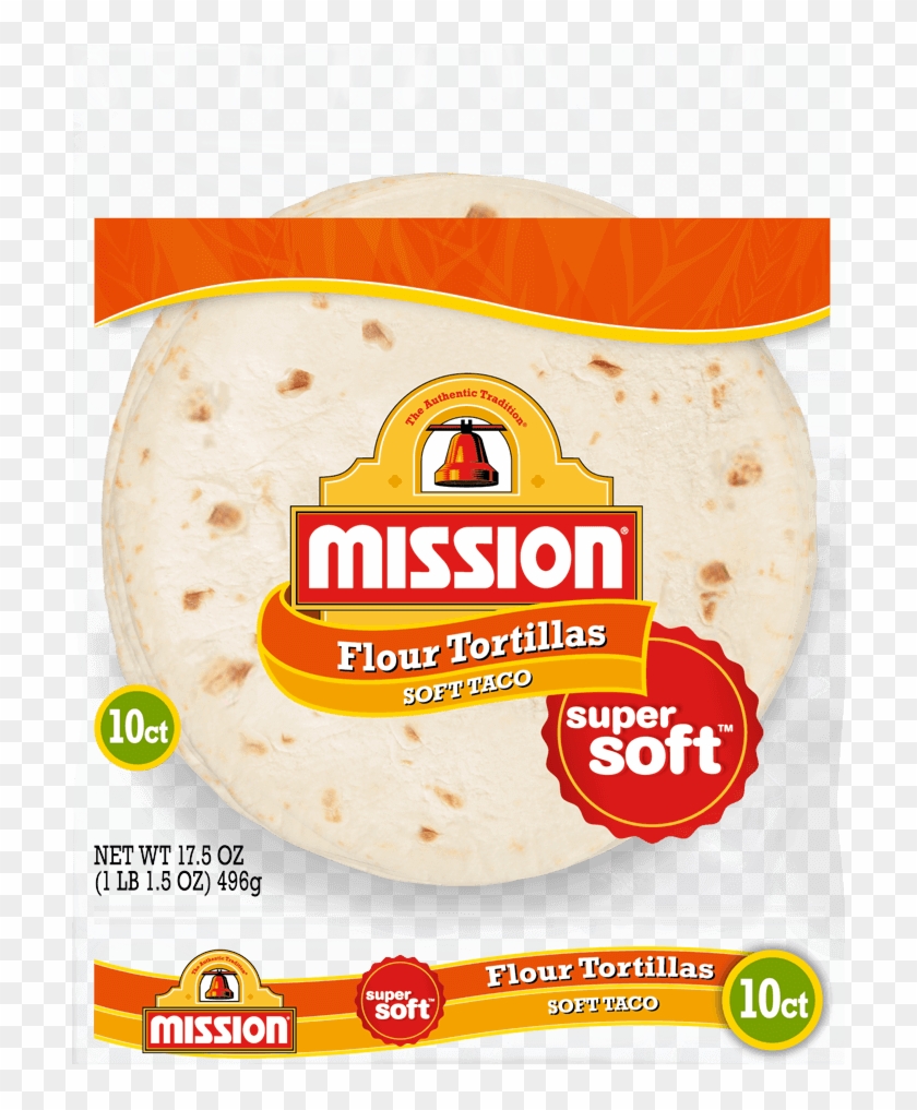 Soft Taco Flour Tortillas - Mission Tortilla Clipart #2524320