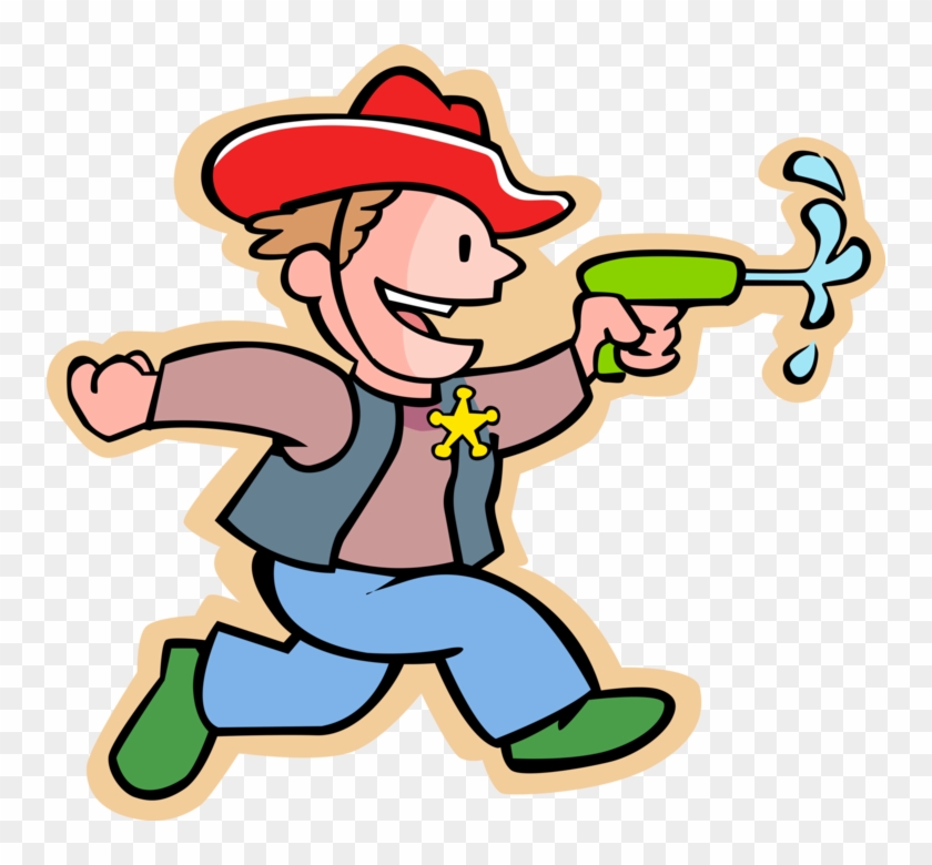 Vector Illustration Of Primary Or Elementary School - Water Gun Clip Art - Png Download #2524801