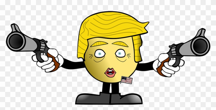 Donald Trump's Bizarre Speech And Flip-flop - No Weapon Formed Against Me Shall Prosper Cartoons Clipart