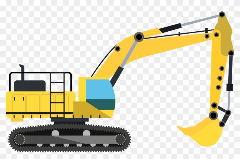 Excavator Architectural Engineering Machine Heavy Equipment - Transparent Excavator Clipart #2525748