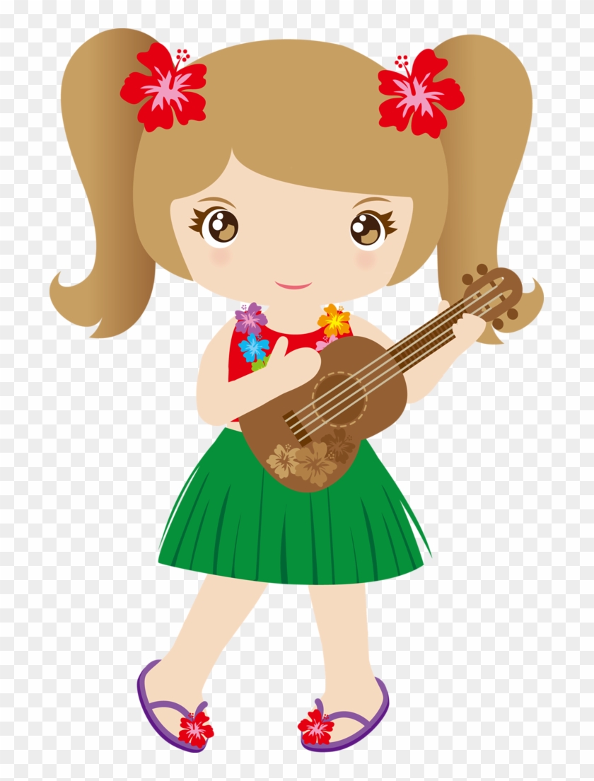 Hawaiian Aloha Tropical Cumpleaños En La Playa, Fiesta - Boneca Havaiana Png Clipart #2526040