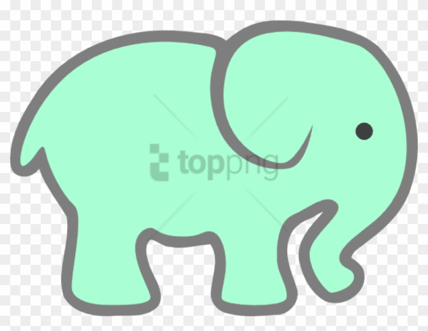 Free Png How To Set Use Green Baby Elephant Png Image - Blue Elephant Clipart Transparent #2526089