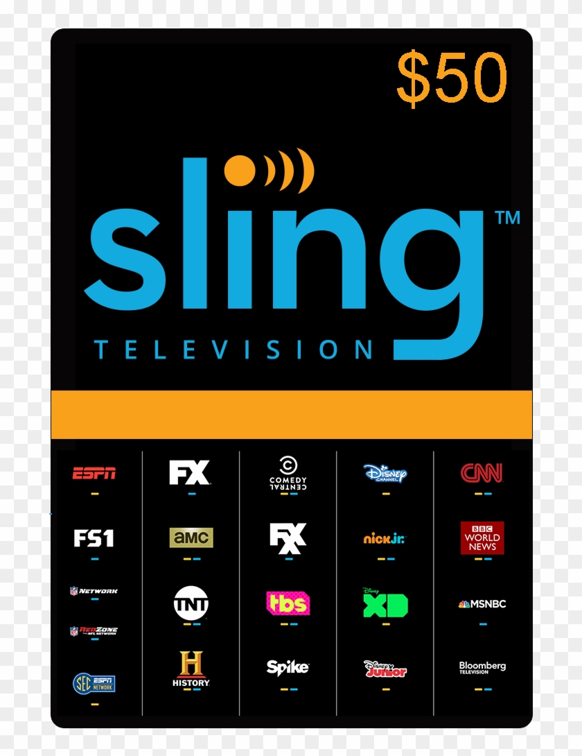Sling Tv Logo Png - Sling Tv Card Clipart #2526195