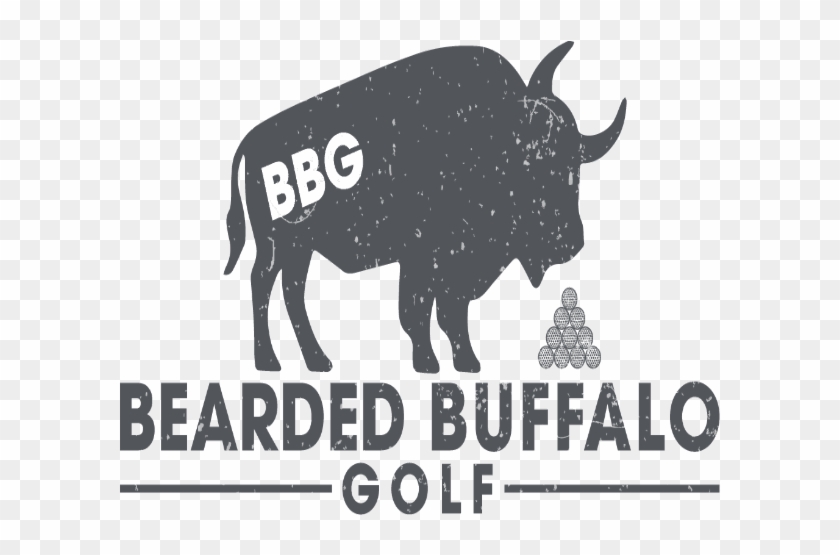 Bearded Buffalo Golf Logo - Bull Clipart