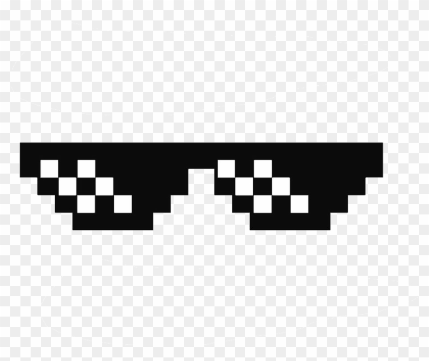 Deal With It Glasses Thug Life Sunglasses By Swagasaurus - Minecraft Sunglasses Clipart #2527228