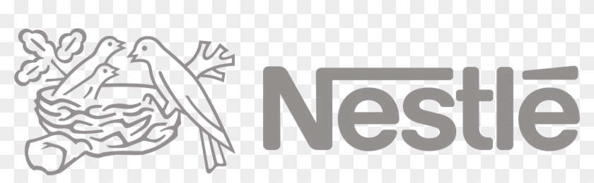 Nestlé Logo 1, Gray - Nestle Logo Png Clipart #2528094