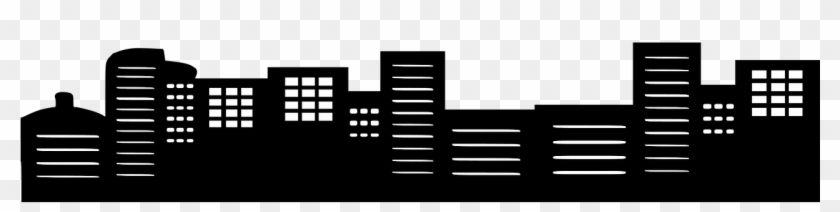Silhouette City Buildings Png Image - Building Silhouette Clipart #2528585
