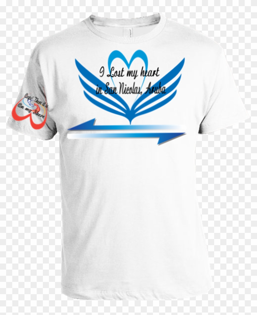 Tshirt I Lost My Heart On My White Sleeve - White Houston Rockets T Shirt Clipart