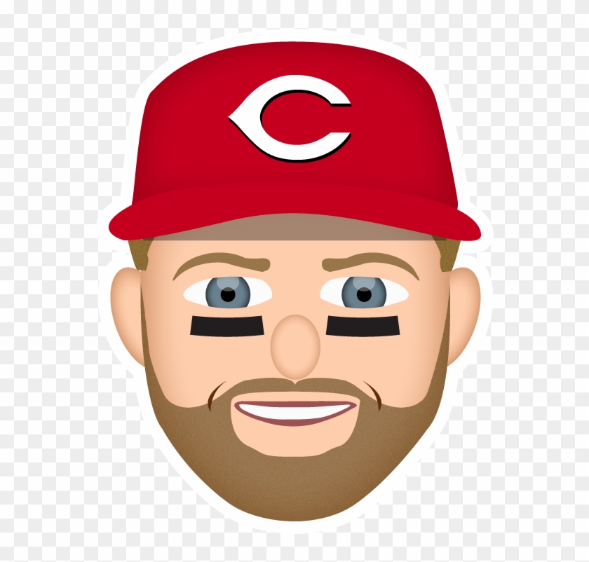 Barnhart Scores On Hamilton's Knock To Right And It's - Cincinnati Reds Clipart #2528894