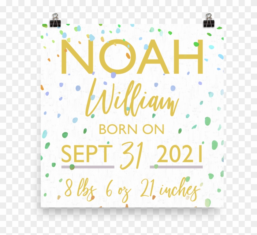 Announcement Confetti Print - Calligraphy Clipart #2529936