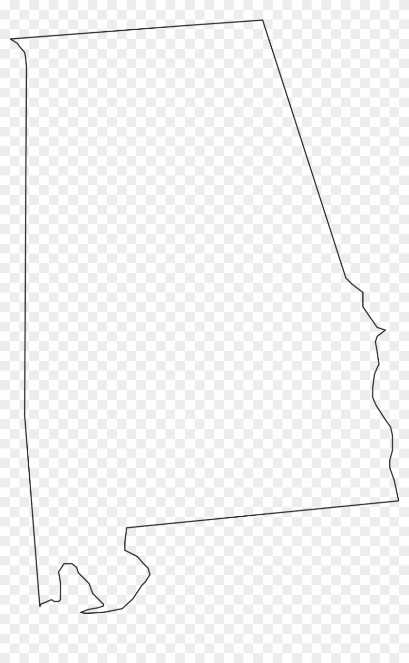 Alabama State Map Geography Png Image - Alabama Outline Clip Art Transparent Png