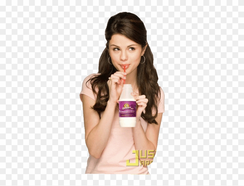 My October Png Celebrity - Selena Gomez Borden Milk Clipart #2530833
