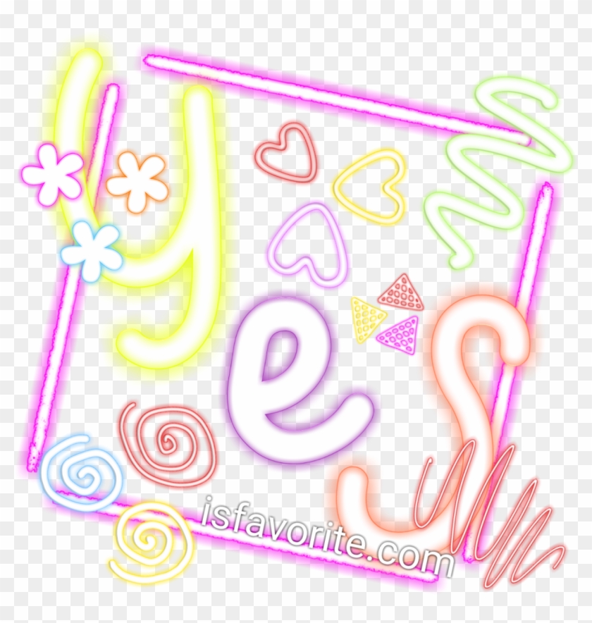 Neon Letters - Neon Sign Clipart