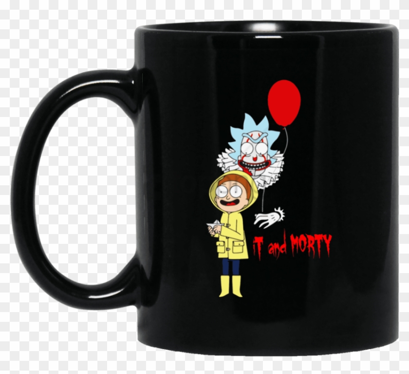Free Png Rick And Morty It Clown And Morty Mug - Rick And Morty It Iphone 8 Case Clipart #2531297