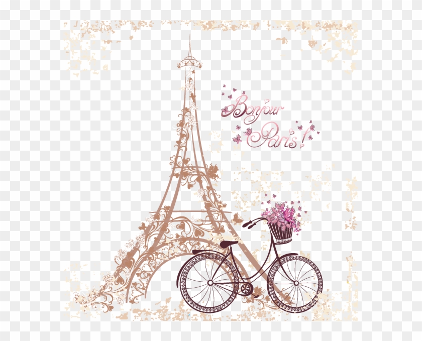 Eiffeltower Tower - Paris Birthday Invitations Blank Clipart