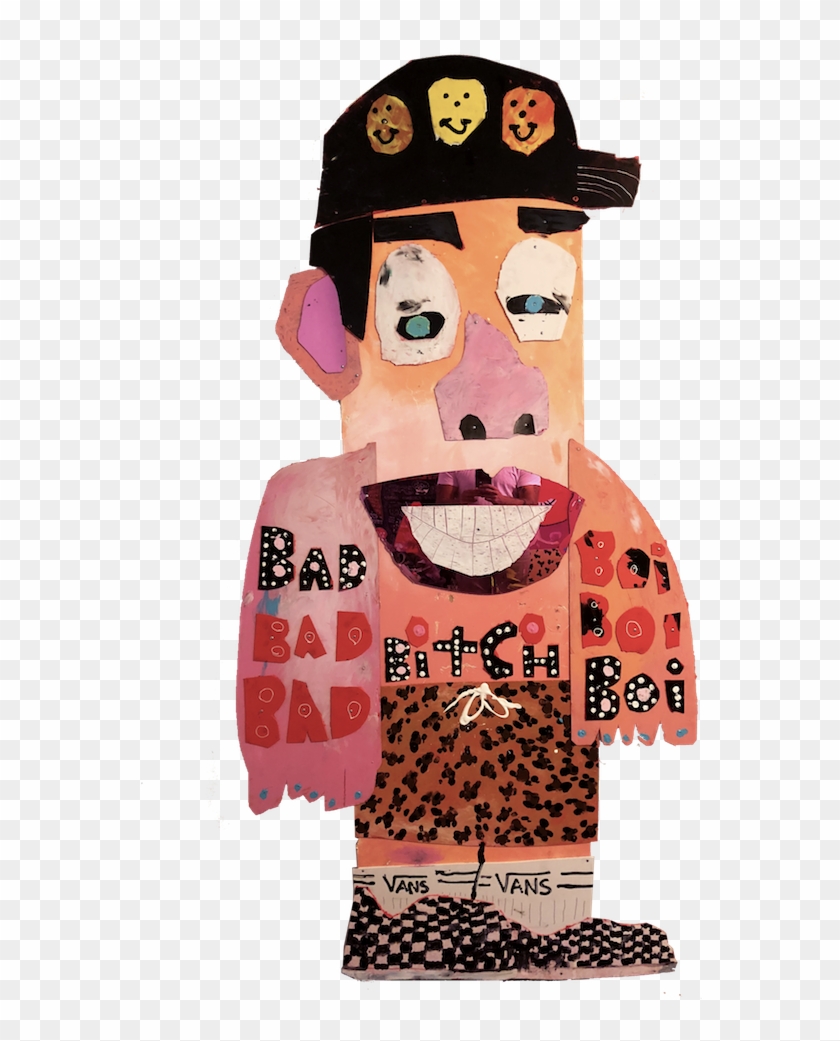 Bad Bitch Boi Wood, Plastic, Pvc, Acrylic, Mirror - Construction Paper Clipart #2531624