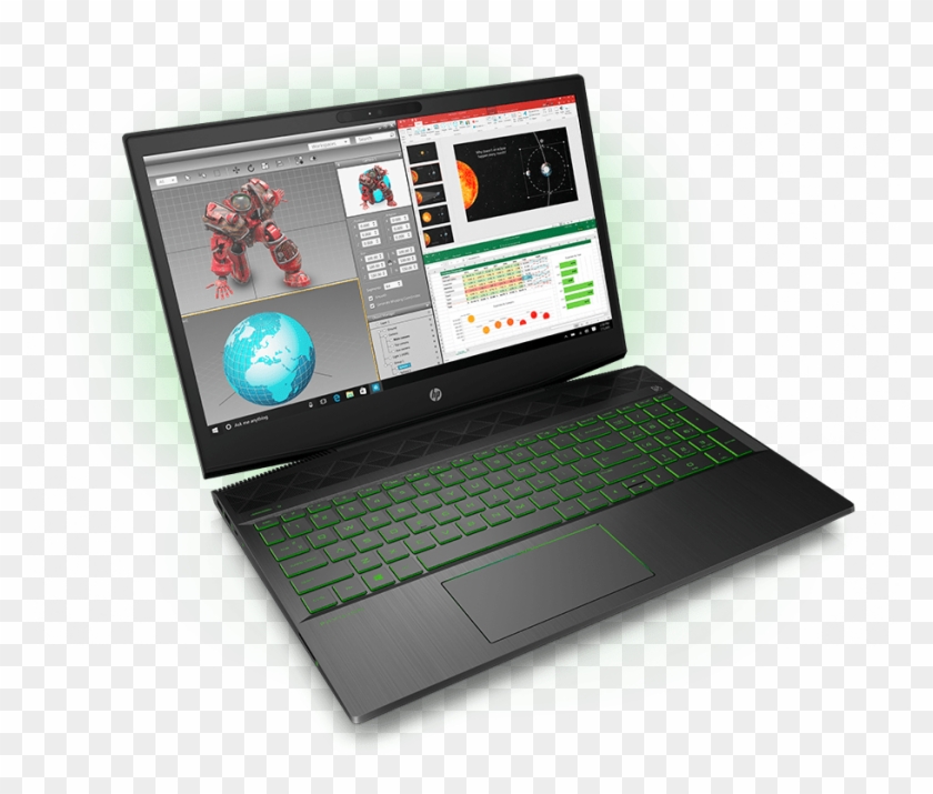 Pavilion Laptop With Projects On Screen - Hp Pavilion 15 Cx0018nv Clipart #2532337