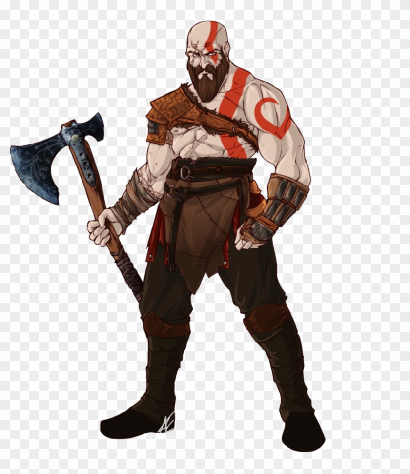 849 X 941 4 0 - God Of War Drawing Full Body Clipart