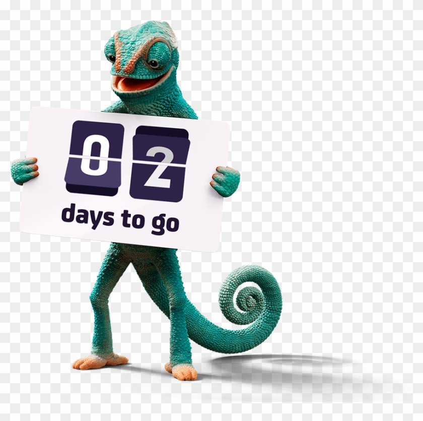 Weflip Chameleon Thumbs Up Energy Switching Mascot - Chameleon Clipart