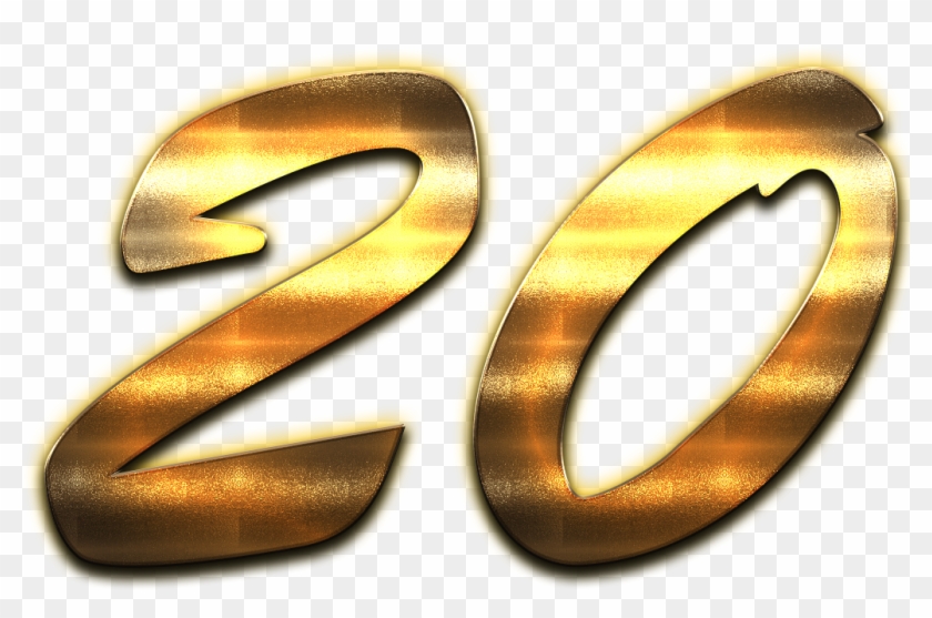 Gold Number 20 Png Clipart