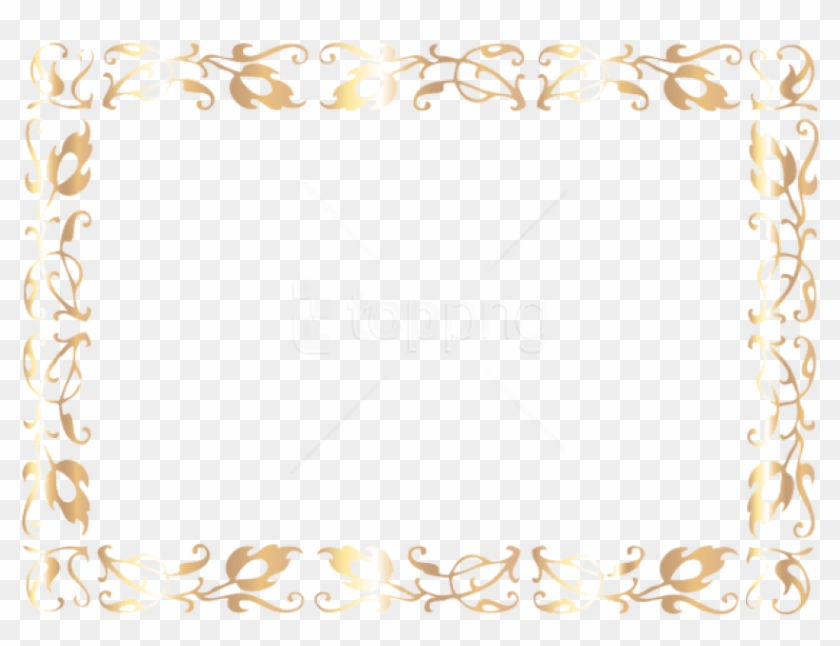 Free Png Download Border Deco Frame Clipart Png Photo - Gold Frame Template Png Transparent Png