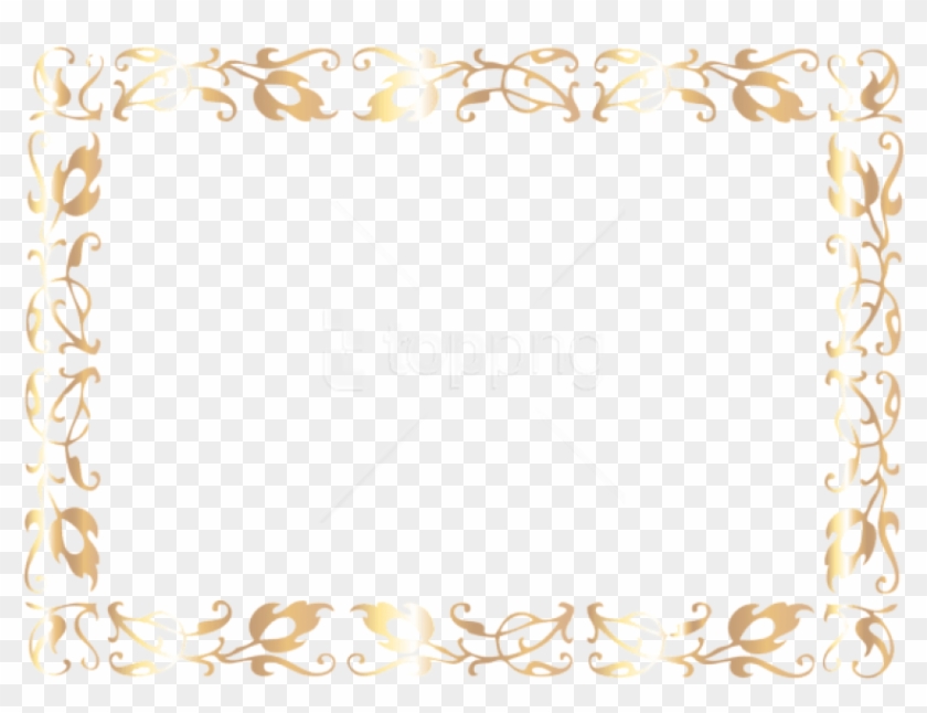 Free Png Download Border Deco Frame Clipart Png Photo - Gold Frame Template Png Transparent Png #2533118