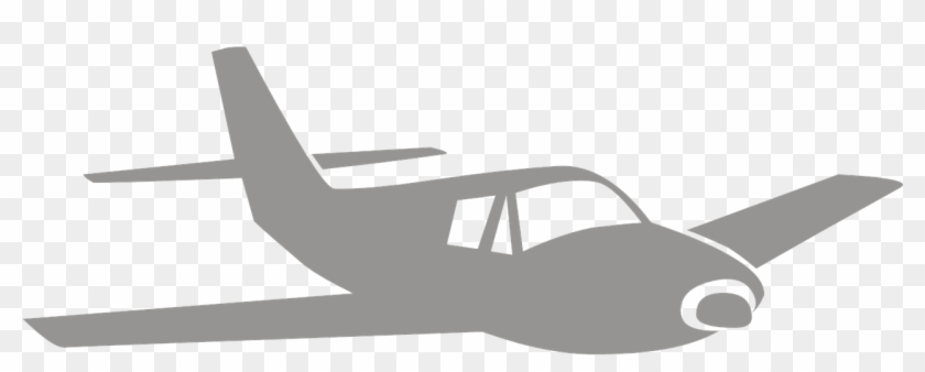 Airplane Silhouette Clip - Airplane - Png Download #2533375