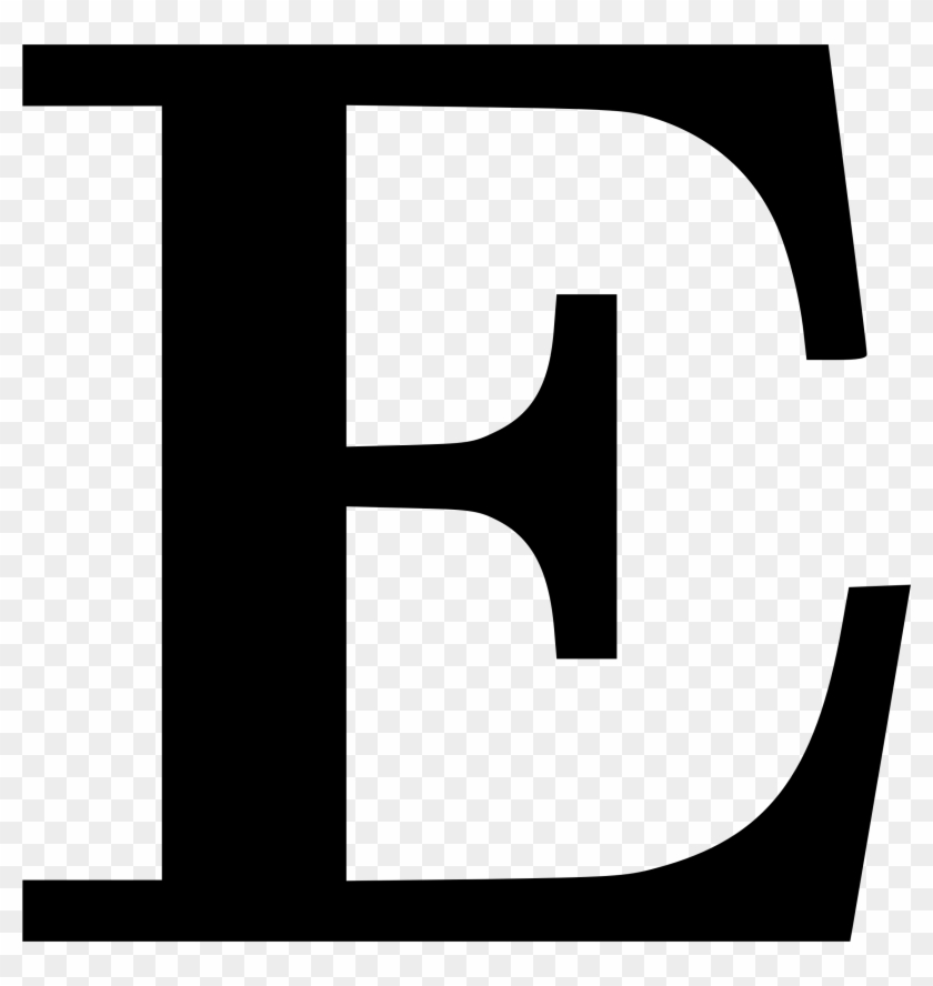 E Letter Png - Cyrillic Letter E Clipart #2533673