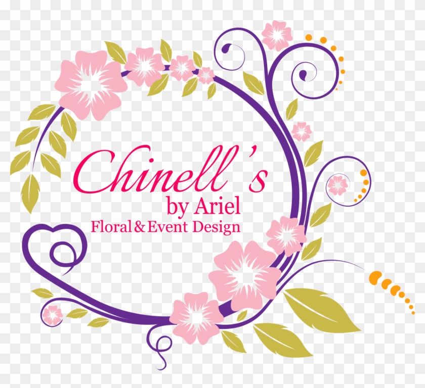 Chinell's By Ariel - Black Flower Circle Border Clipart #2533783