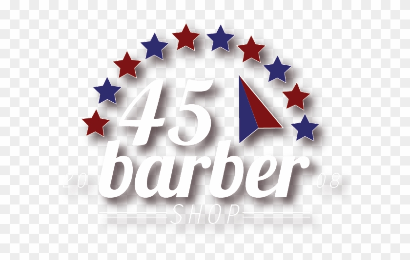 45 Barber Shop Logo - Graphic Design Clipart #2533998
