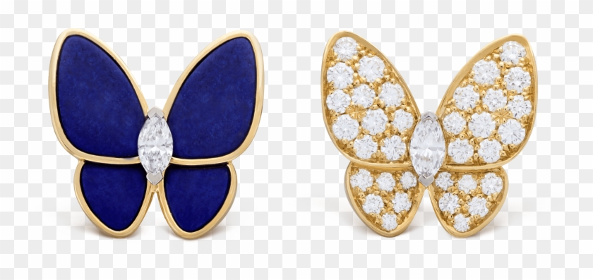 Two Butterfly Earrings - ヴァン クリーフ & アーペル ドゥ パピヨン 新作 Clipart