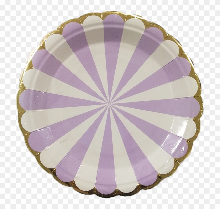 Fashion Design Gold Foil Divided Paper Plate - Background Photo Light Colour Clipart