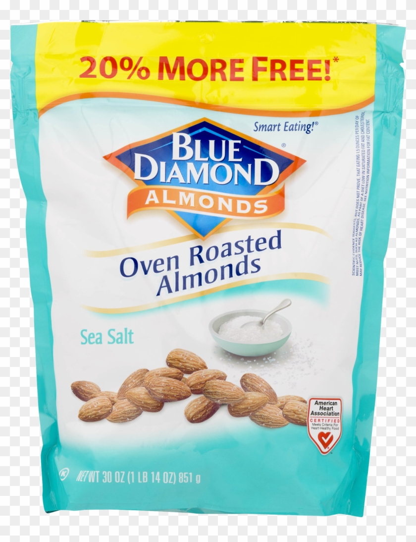 Blue Diamond Almonds Sea Salt Oven Roasted Almonds - Blue Diamond Almonds Clipart