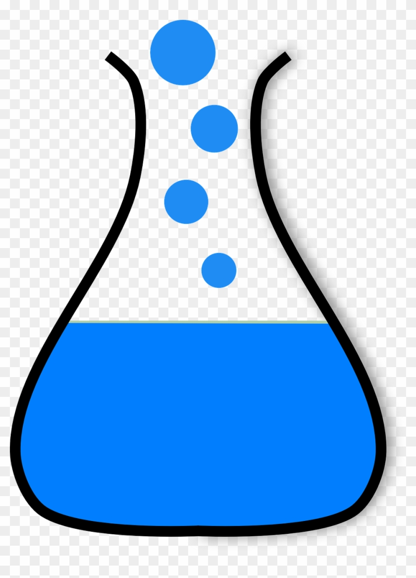 Erlenmeyer Flask Chemistry Flask Png Image - Blue Beaker Clip Art Transparent Png #2534835
