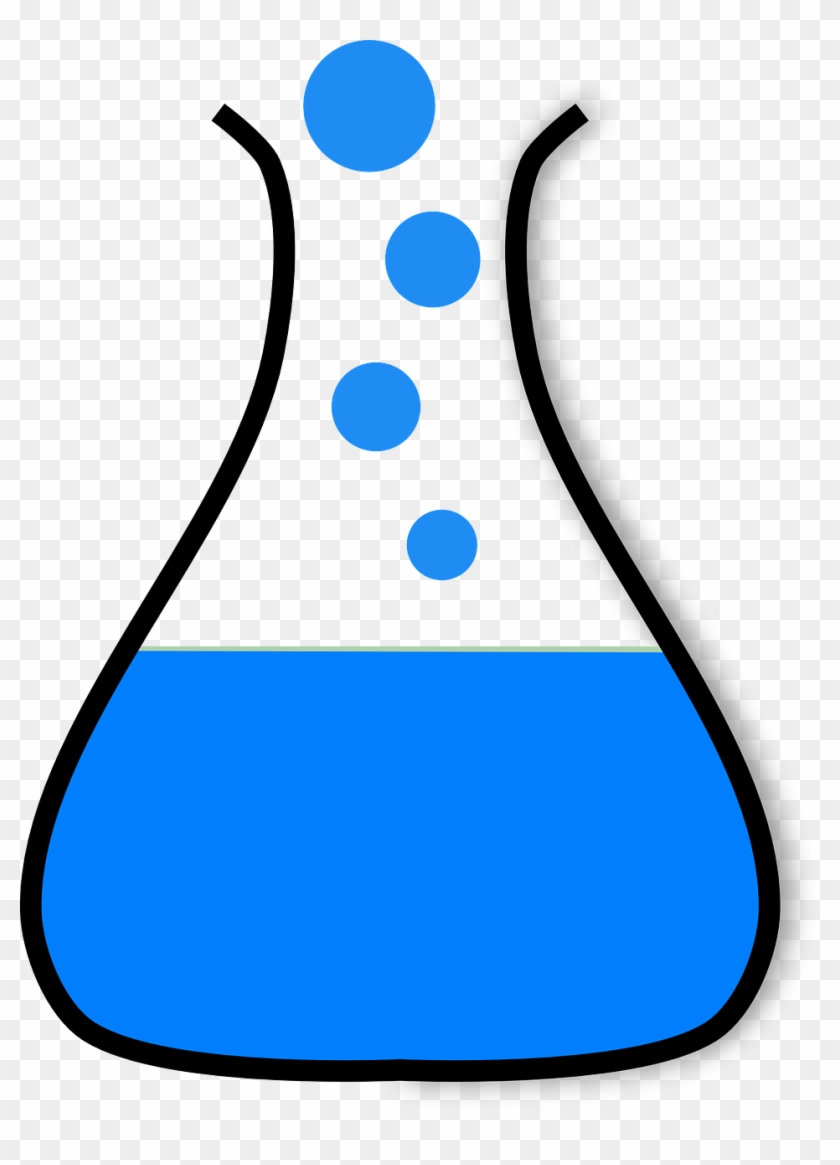 Erlenmeyer Flask Chemistry Flask Png Image - Blue Beaker Clip Art Transparent Png