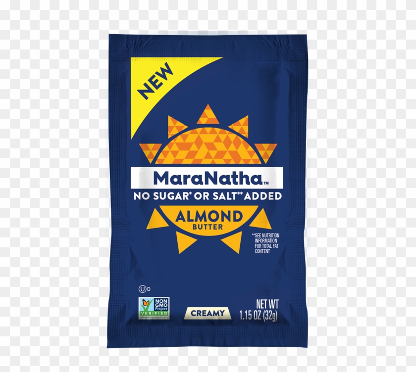 No Sugar Or Salt Added Almond Butter Packet - Maranatha Dark Chocolate Almond Butter Clipart