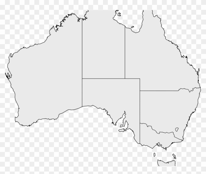 Download Map Of Australia Template Major Tourist Attractions - Map Of Australia Transparent Background Clipart