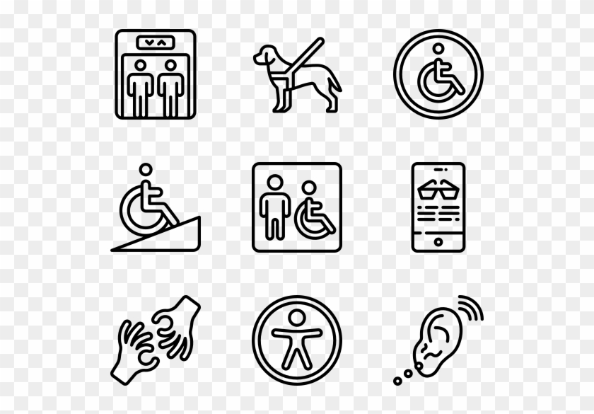 Accessibility - Hand Drawn Social Media Icons Png Clipart #2535046