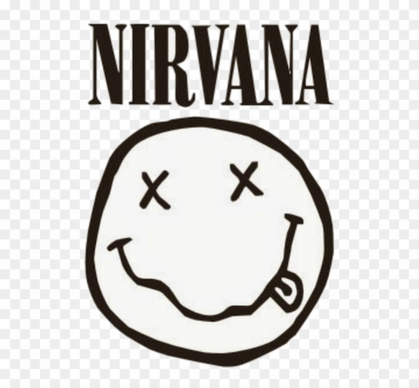 #nirvana #rock #rockband #love #smail - Stencil Nirvana Clipart #2535295