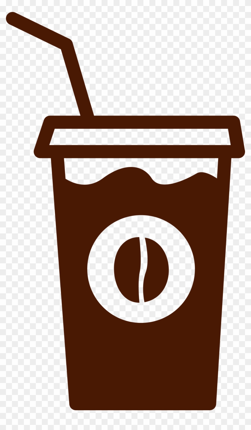 Graphic Library Cappuccino Latte Espresso Takeout Transprent - Iced Coffee Vector Png Clipart #2535463