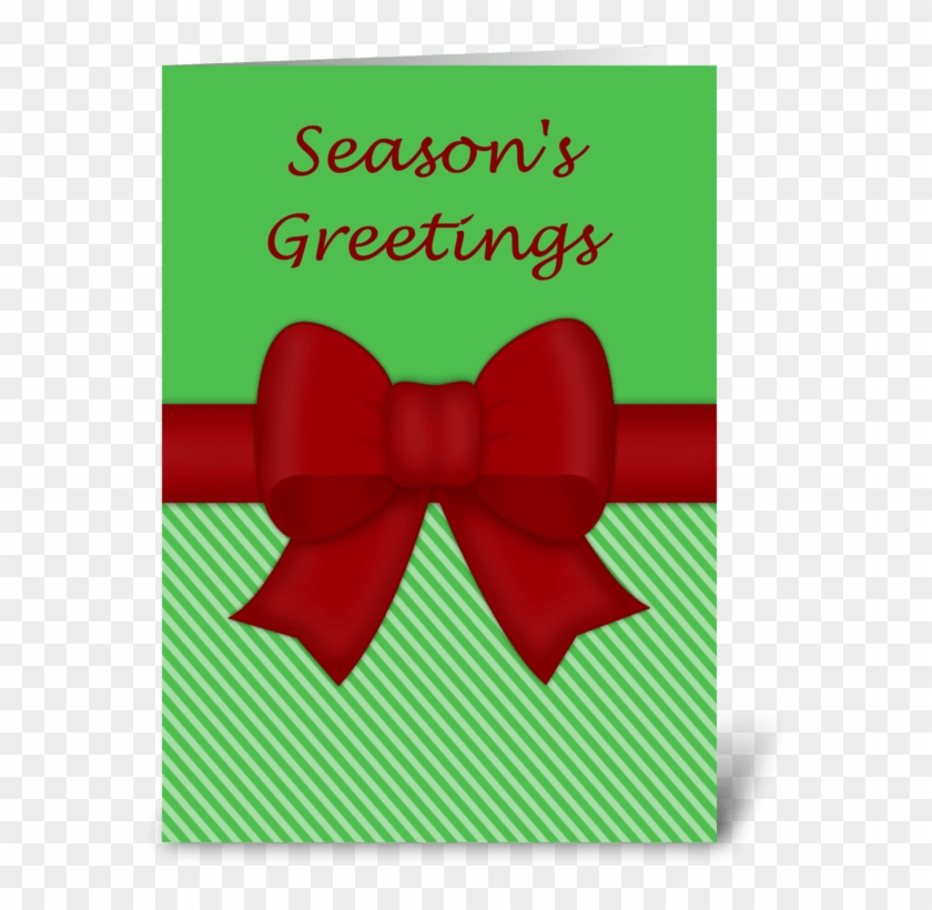 Holiday Bow Png Transparent Background - Greeting Card Clipart #2535962