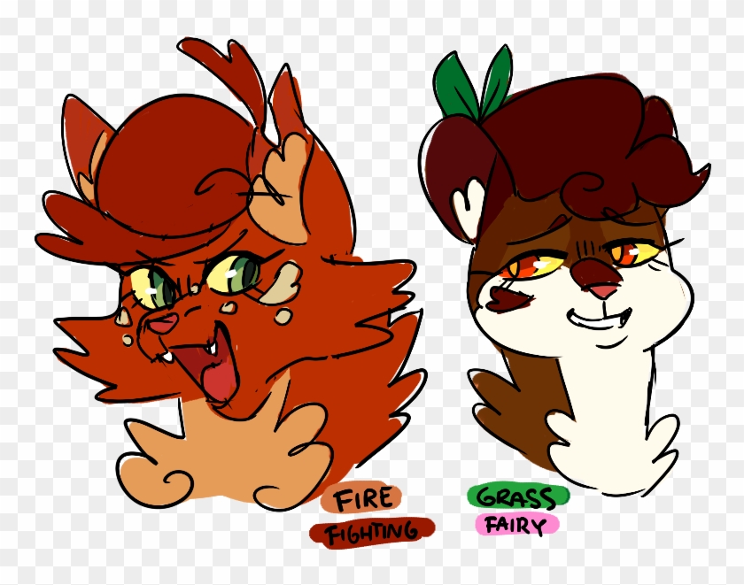 Shy Clipart Alone - Squirrelflight And Leafpool - Png Download